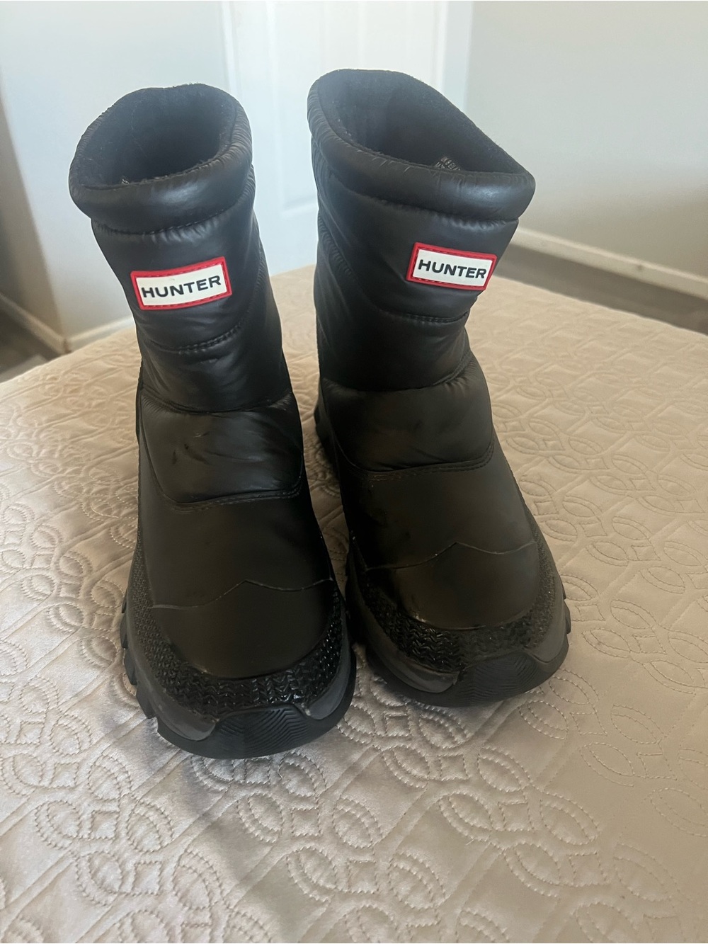 Hunter Kids' Black Insulated Winter Boots